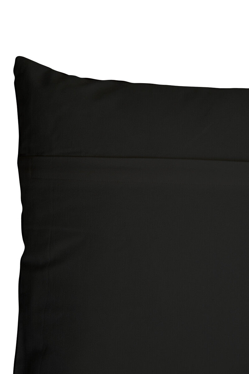 Natural And Black Square Cushion