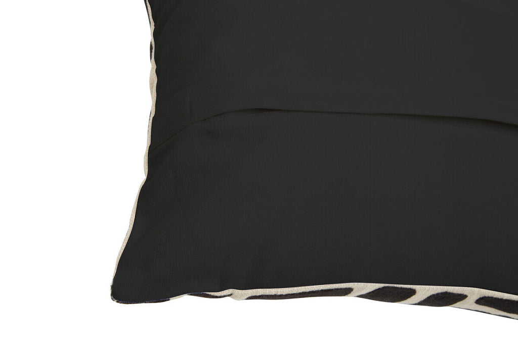 Natural And Black Rectangular Cushion