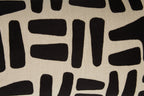 Natural And Black Rectangular Cushion