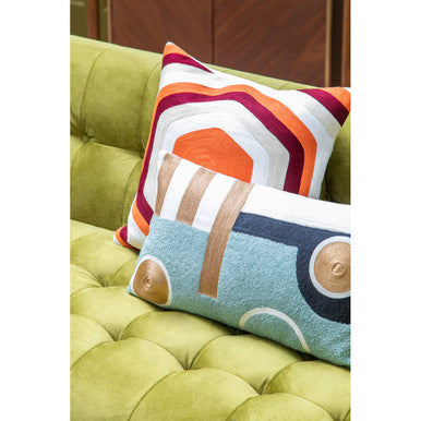 Abstract Rectangular Cushion
