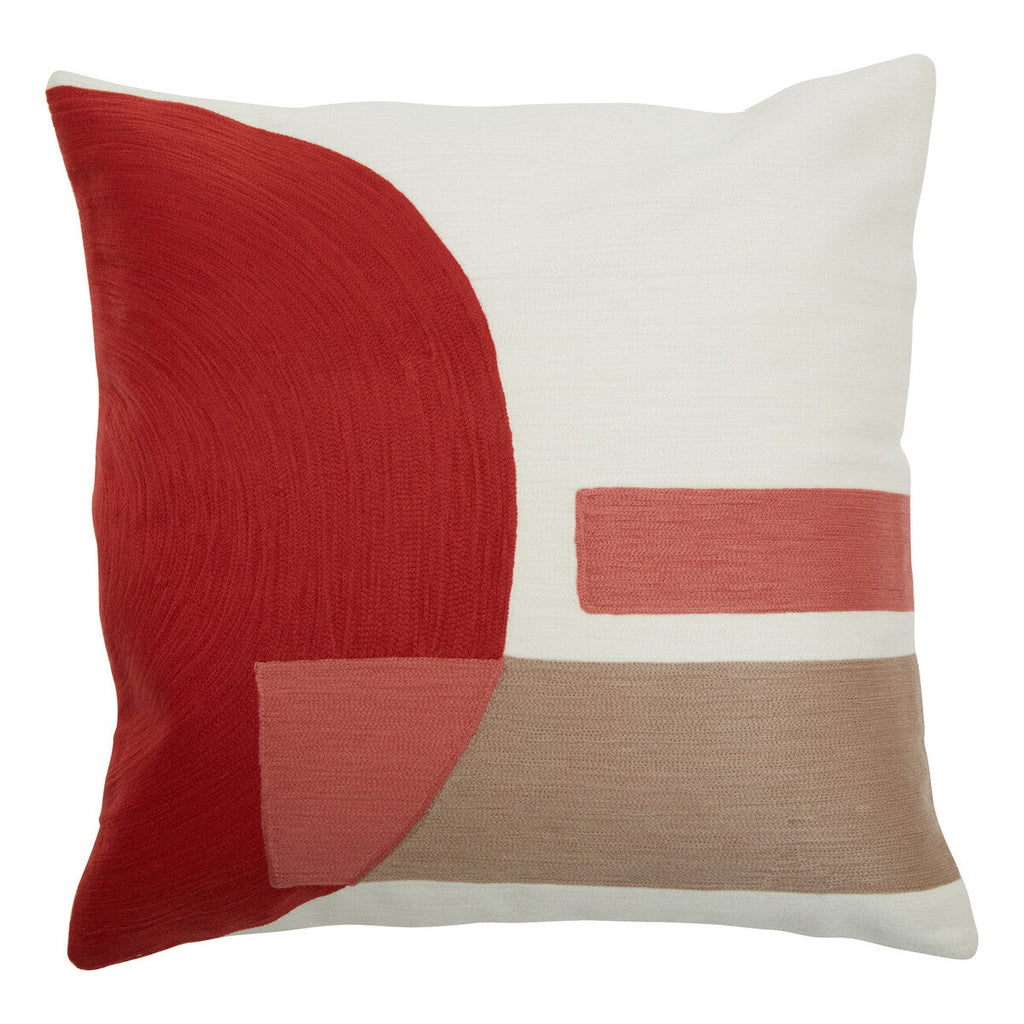 Red And White Tonal Cushion