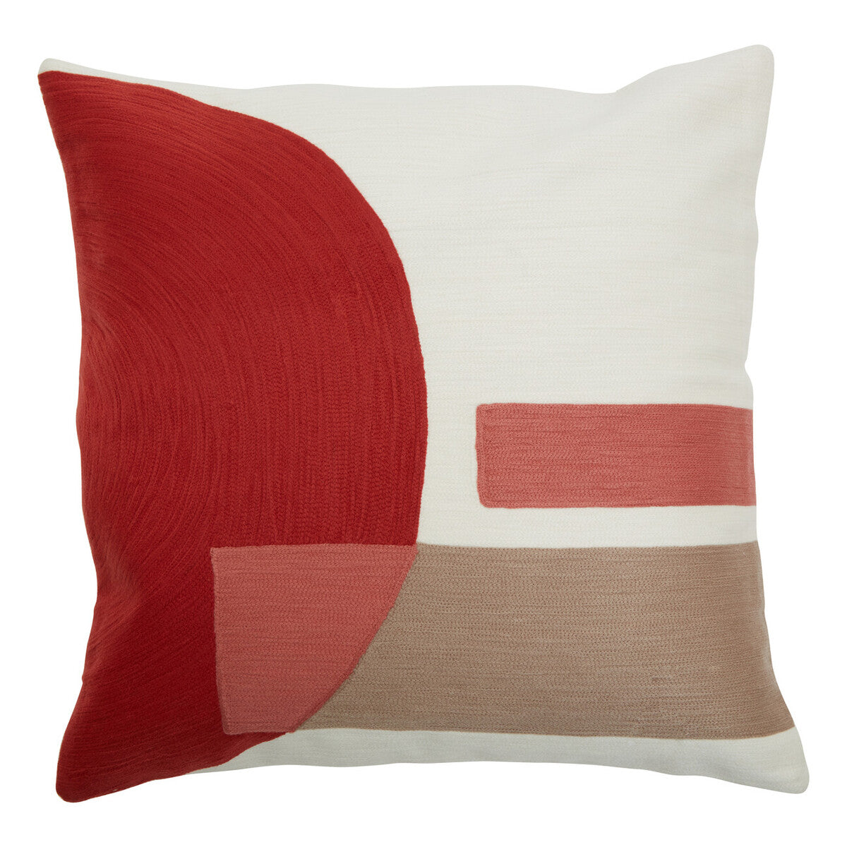Red And White Tonal Cushion