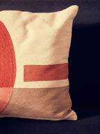 Red And White Tonal Cushion