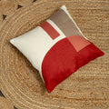 Red And White Tonal Cushion
