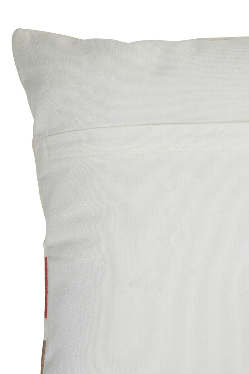 Red And White Tonal Cushion