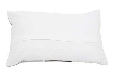 Circular Print Embroidered Rectangular Cushion