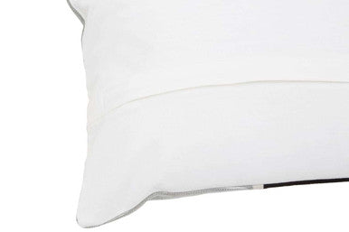 Circular Print Embroidered Rectangular Cushion