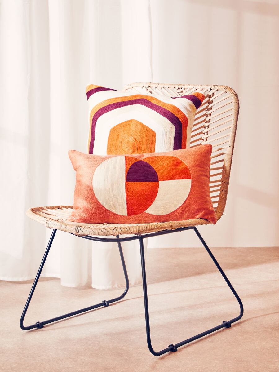Multicolour Rectangular Cushion