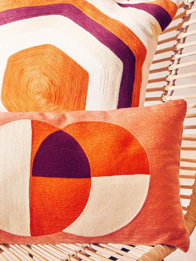 Multicolour Rectangular Cushion