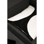 Black And White Semi Circular Design Cushion