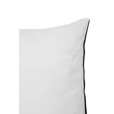 Black And White Semi Circular Design Cushion
