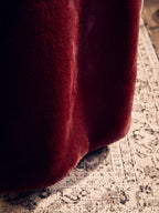 Bosie Red Wine Faux Fur Throw