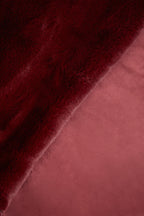 Bosie Red Wine Faux Fur Throw