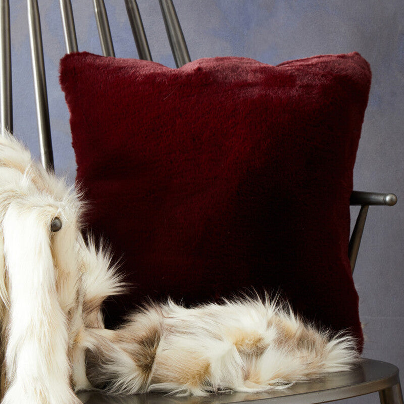 Burgundy Square Cushion