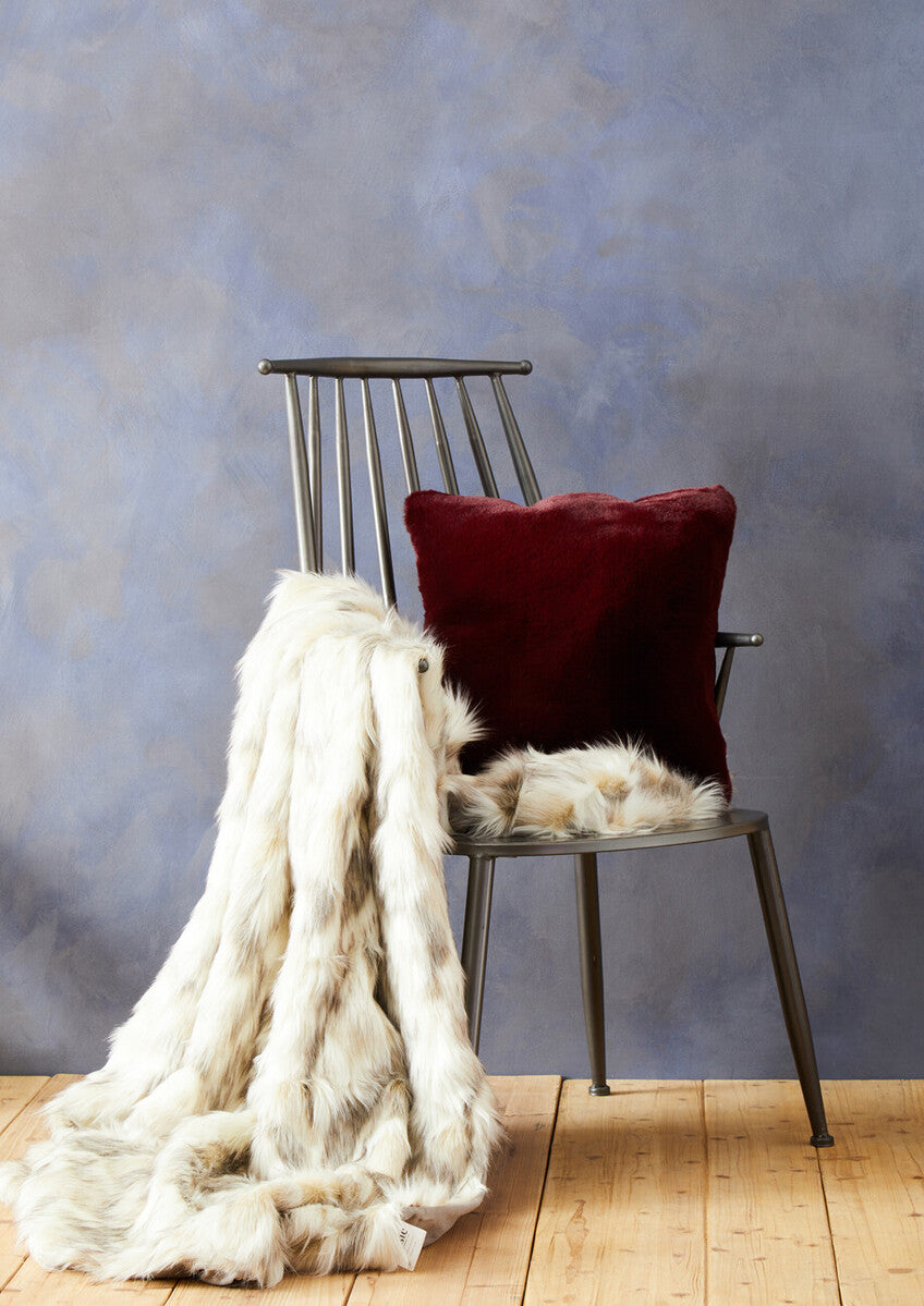 Burgundy Square Cushion
