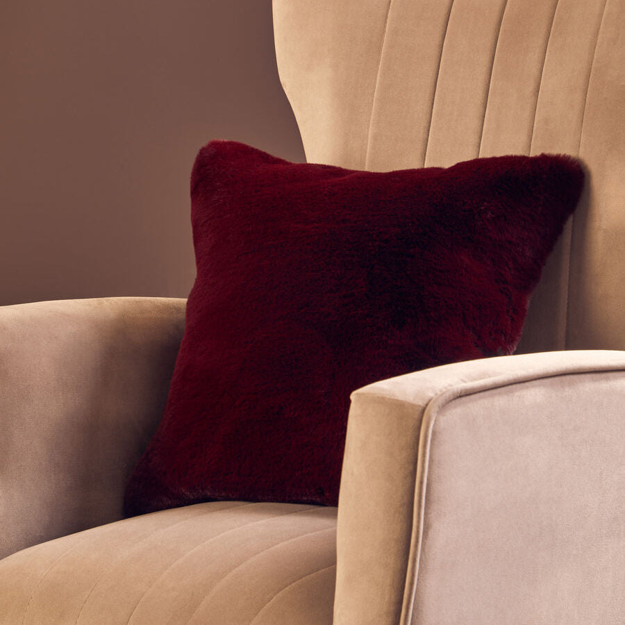 Burgundy Square Cushion