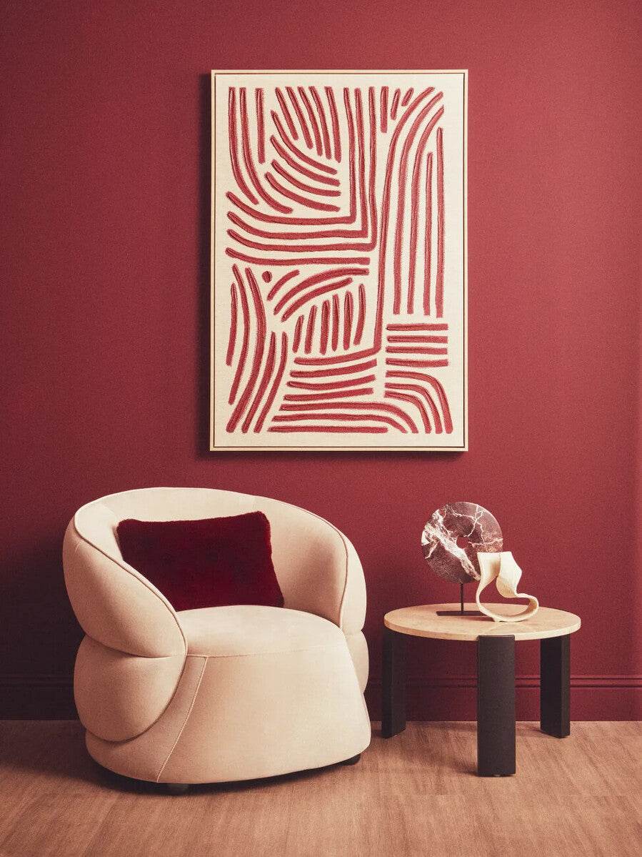 Burgundy Rectangular Cushion