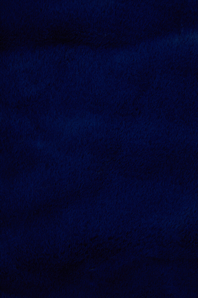 Bosie Navy Blue Faux Fur Throw