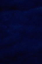 Bosie Navy Blue Faux Fur Throw