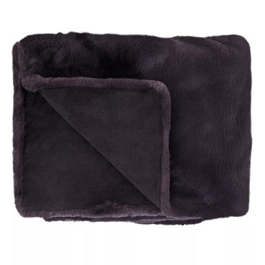 Bosie Grey Faux Fur Throw