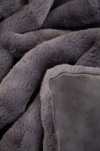 Bosie Grey Faux Fur Throw