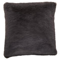 Grey Square Faux Fur Cushion