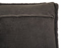 Grey Square Faux Fur Cushion