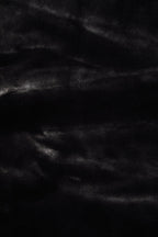 Bosie Black Faux Fur Throw
