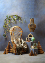 Bosie Mocha Ombre Fur Throw