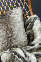 Bosie Mocha Ombre Fur Throw