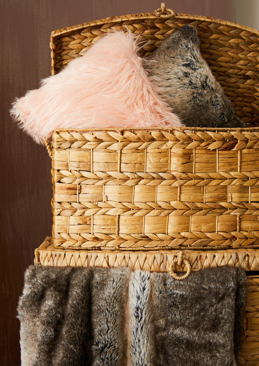 Bosie Mocha Ombre Fur Throw