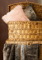 Bosie Mocha Ombre Fur Throw