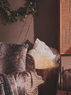 Bosie Mocha Ombre Fur Throw