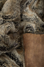 Bosie Mocha Ombre Fur Throw