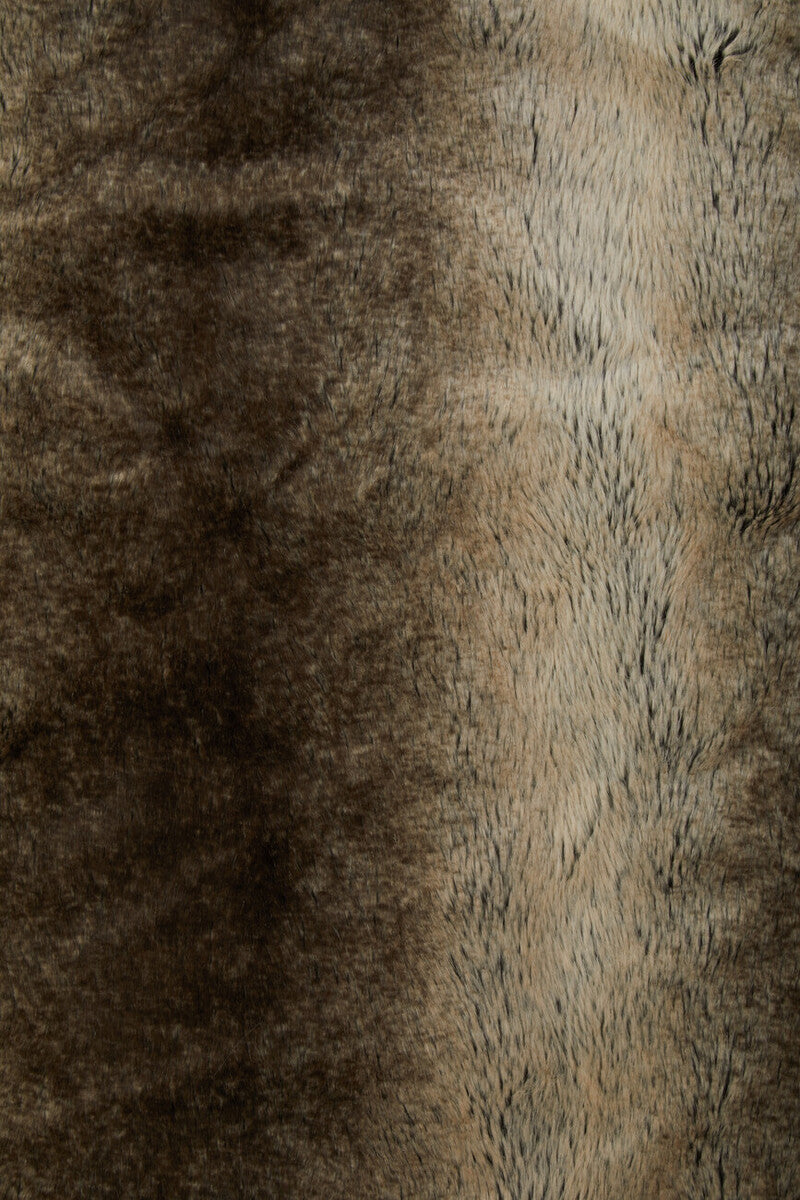 Bosie Mocha Ombre Fur Throw