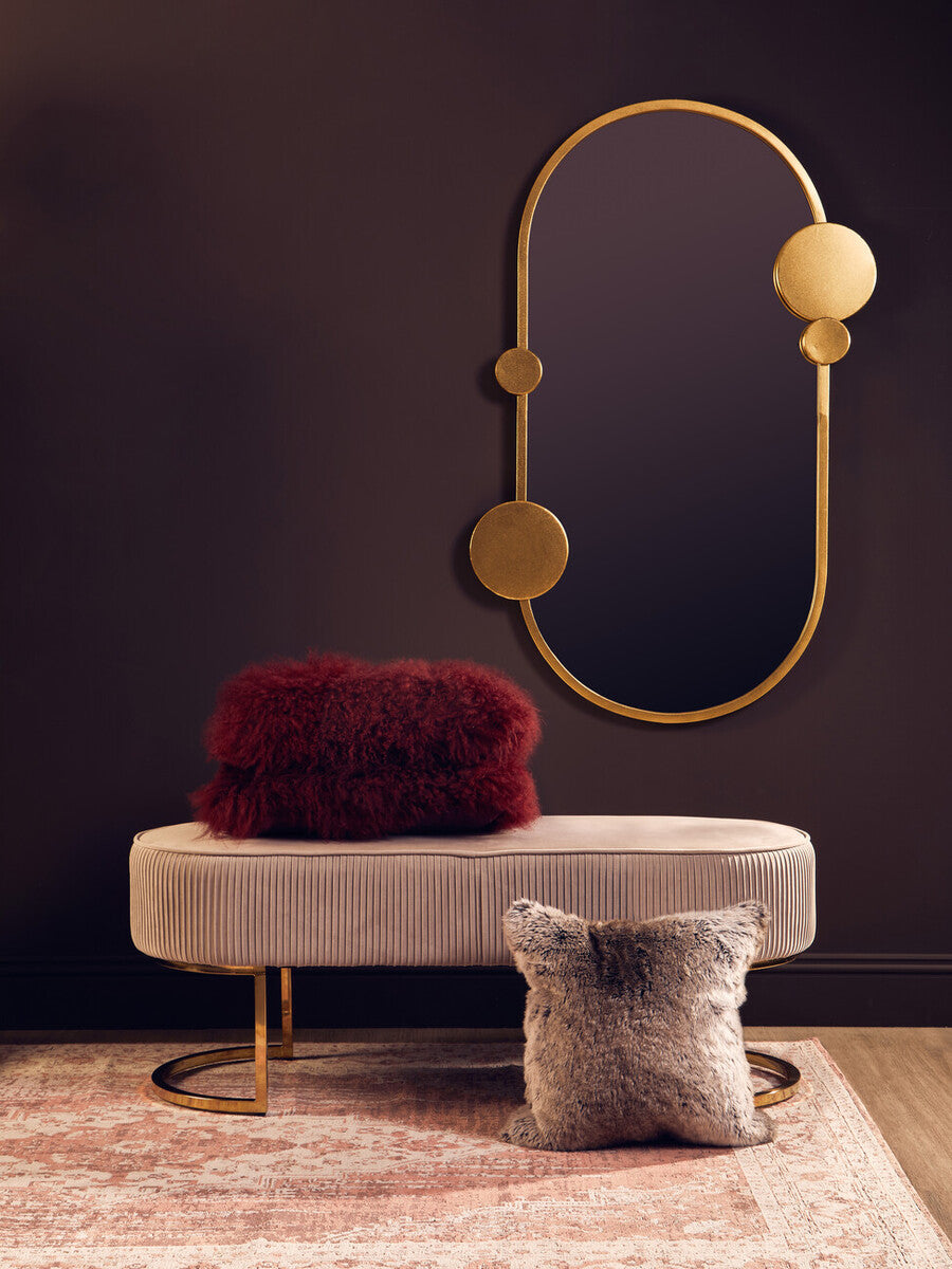 Mocha Ombre Square Faux Fur Cushion