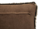 Mocha Ombre Square Faux Fur Cushion