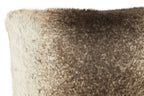 Mocha Ombre Rectangular Faux Fur Cushion