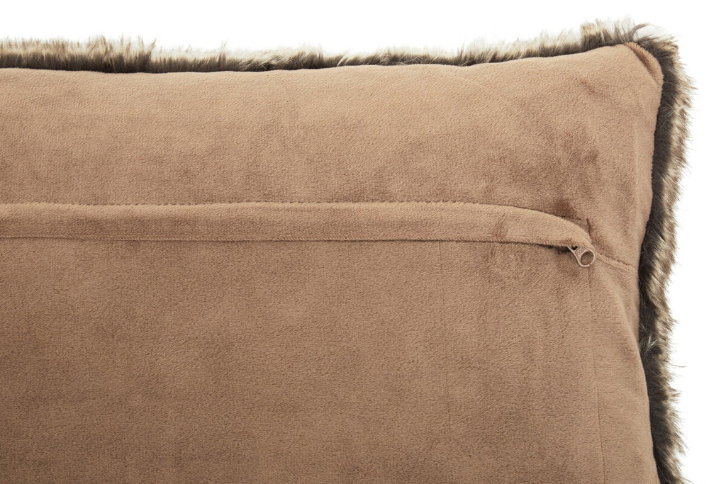 Mocha Ombre Rectangular Faux Fur Cushion