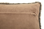 Mocha Ombre Rectangular Faux Fur Cushion