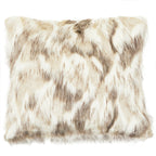 Natural Square Faux Fur Cushion