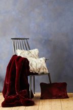 Natural Square Faux Fur Cushion