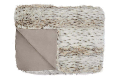 Bosie Animal Print Fur Throw