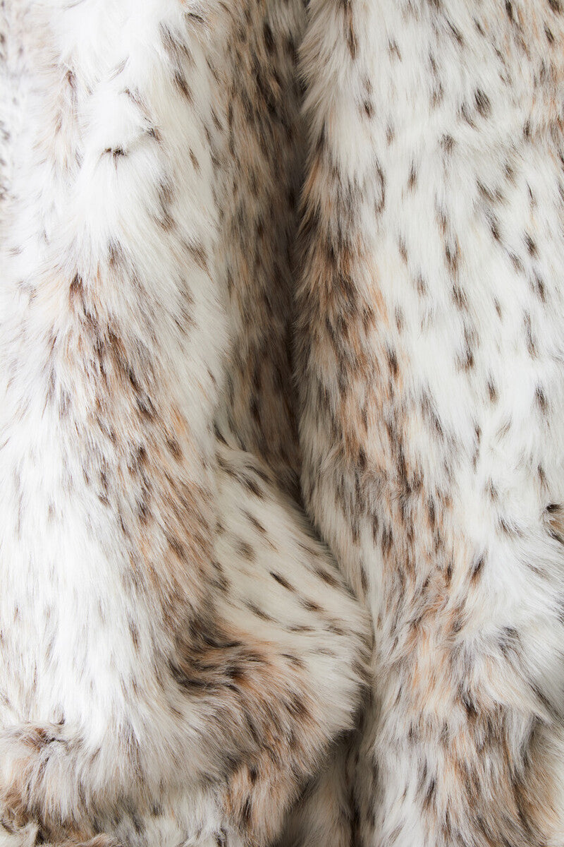 Bosie Animal Print Fur Throw