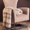 Bosie Animal Print Fur Throw