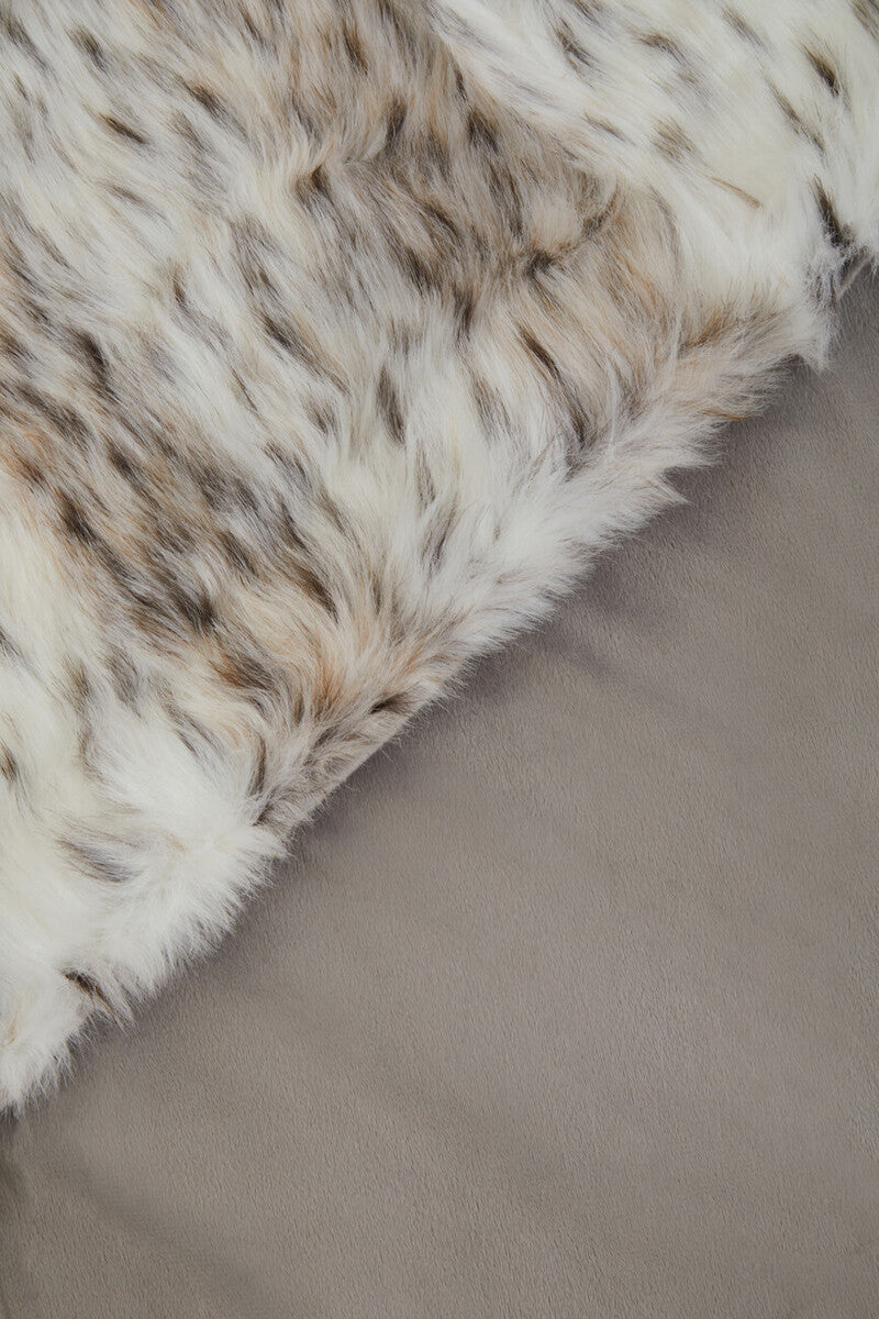 Bosie Animal Print Fur Throw