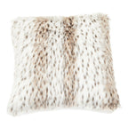 Animal Print Square Faux Fur Cushion