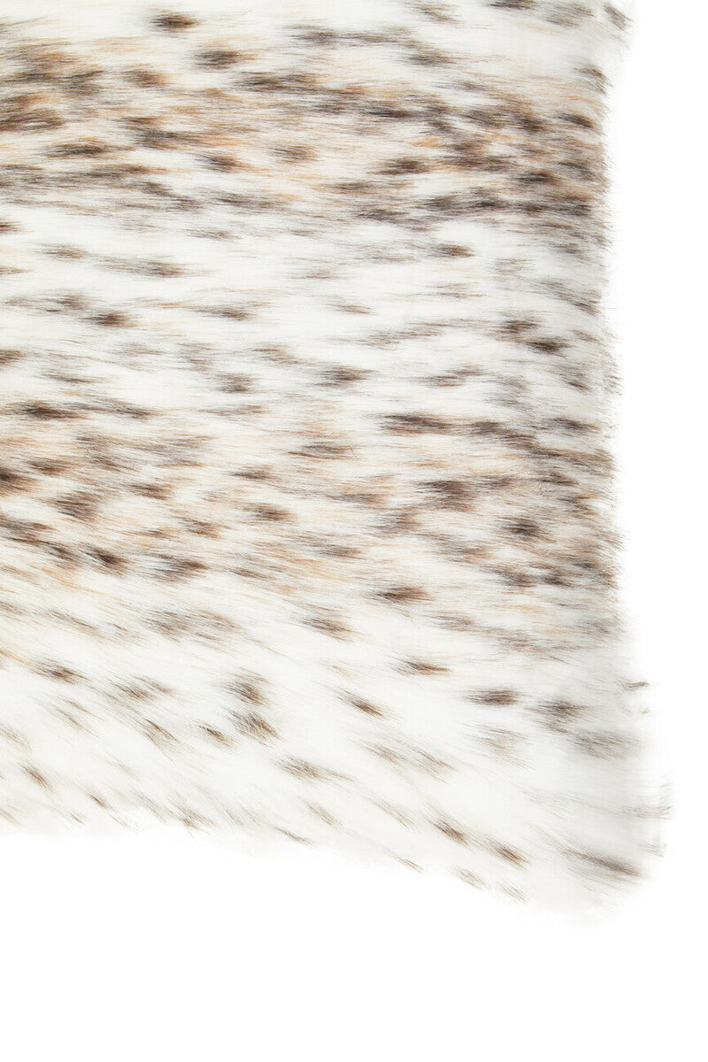 Animal Print Square Faux Fur Cushion