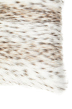 Animal Print Square Faux Fur Cushion