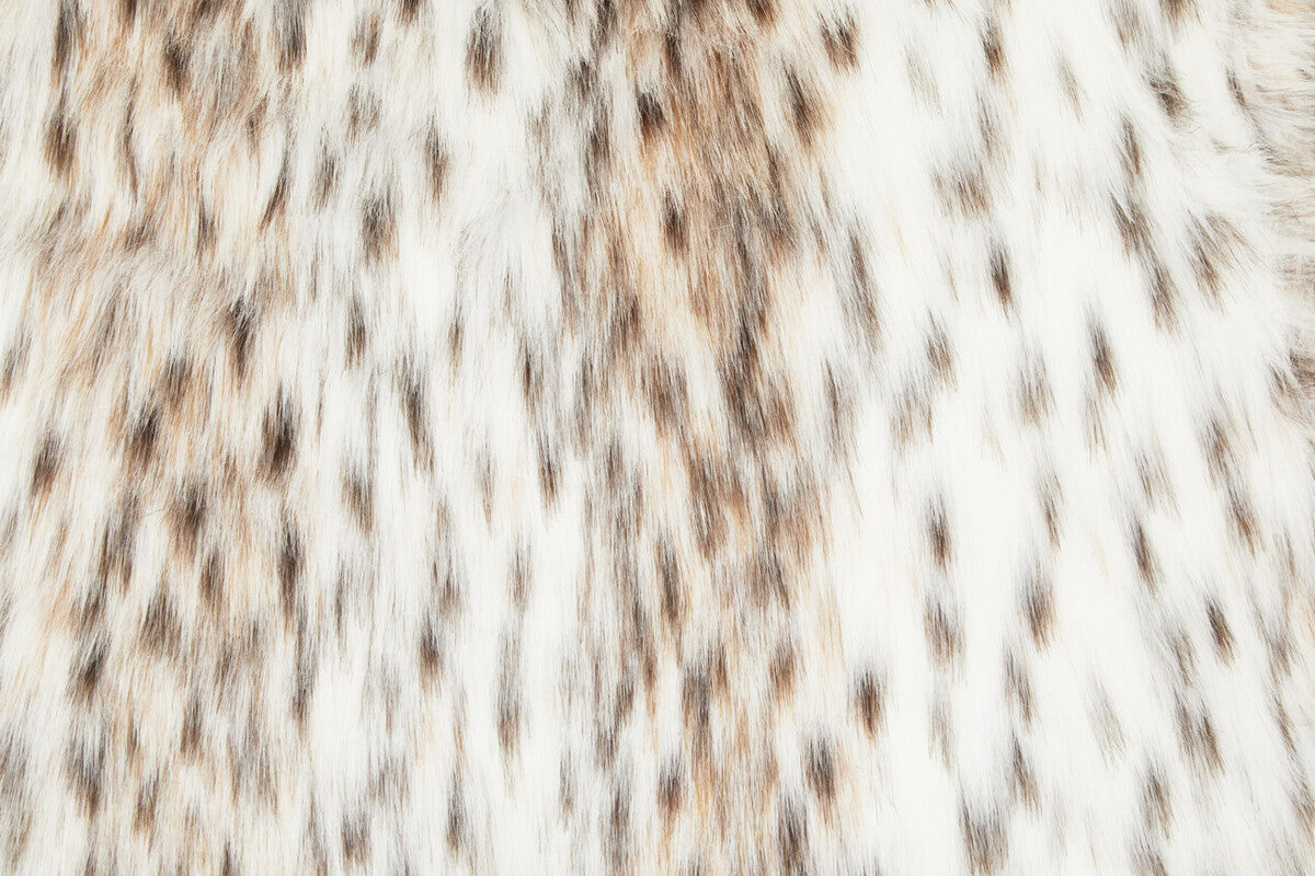 Animal Print Square Faux Fur Cushion
